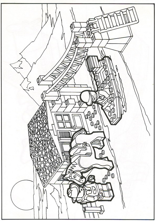 Plansa de colorat cu Lego 10 2